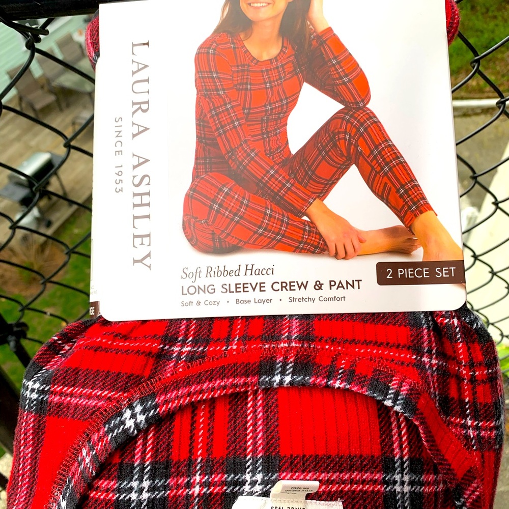 Gorgeous Soft Red Stewart 2 Piece pajama set